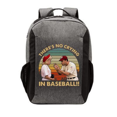 ThereS No Crying In Funny Baseball Vintage Retro Vector Backpack