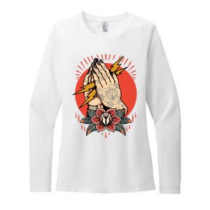 Tattoo Needle Color Skin Tattoo Artist Body Art Womens CVC Long Sleeve Shirt