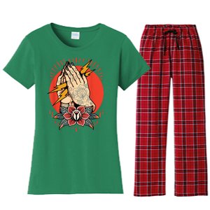 Tattoo Needle Color Skin Tattoo Artist Body Women's Flannel Pajama Set