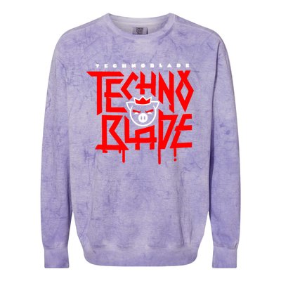 Technoblade Never Dies Colorblast Crewneck Sweatshirt