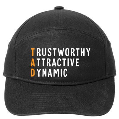 Tad Name Definition Meaning Funny Birthday Gift 7-Panel Snapback Hat