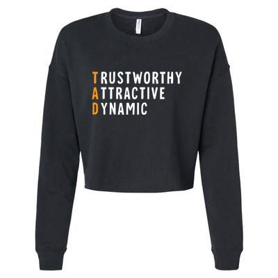 Tad Name Definition Meaning Funny Birthday Gift Cropped Pullover Crew