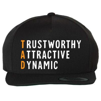 Tad Name Definition Meaning Funny Birthday Gift Wool Snapback Cap