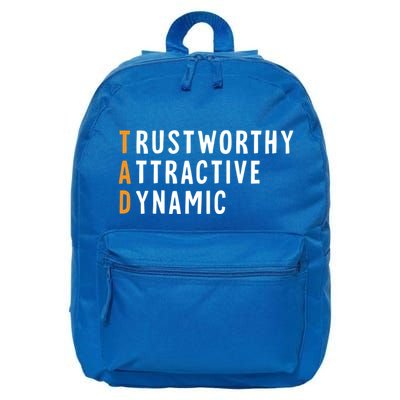 Tad Name Definition Meaning Funny Birthday Gift 16 in Basic Backpack