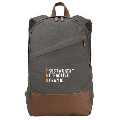 Tad Name Definition Meaning Funny Birthday Gift Cotton Canvas Backpack