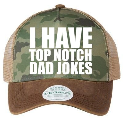 Top Notch Dad Jokes Gift Legacy Tie Dye Trucker Hat