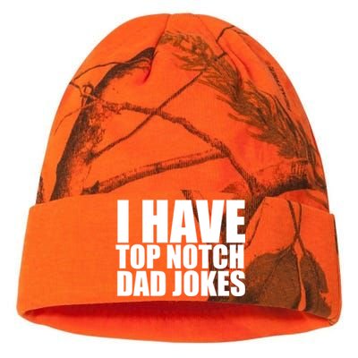 Top Notch Dad Jokes Gift Kati Licensed 12" Camo Beanie