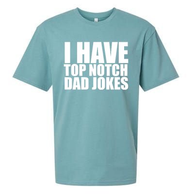 Top Notch Dad Jokes Gift Sueded Cloud Jersey T-Shirt