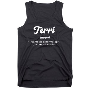 Terri Noun Definition Personalized Name Terri Tank Top