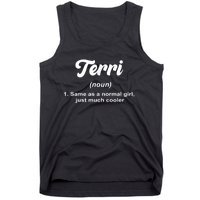 Terri Noun Definition Personalized Name Terri Tank Top