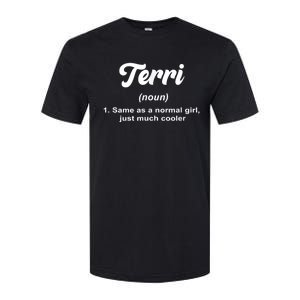 Terri Noun Definition Personalized Name Terri Softstyle CVC T-Shirt