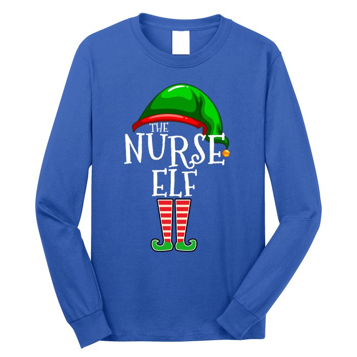 The Nurse Elf Family Matching Group Christmas Gift Funny Gift Long Sleeve Shirt