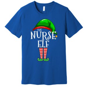 The Nurse Elf Family Matching Group Christmas Gift Funny Gift Premium T-Shirt