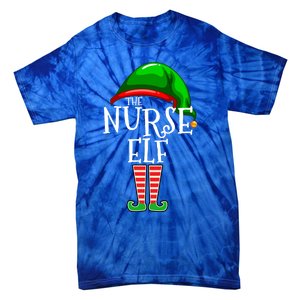 The Nurse Elf Family Matching Group Christmas Gift Funny Gift Tie-Dye T-Shirt