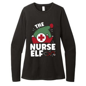 The Nurse Elf Christmas Nursing Squad Funny Family Matching Funny Gift Womens CVC Long Sleeve Shirt