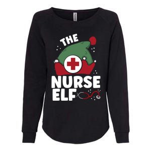 The Nurse Elf Christmas Nursing Squad Funny Family Matching Funny Gift Womens California Wash Sweatshirt