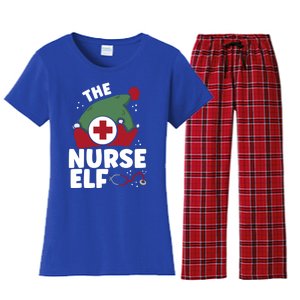 The Nurse Elf Christmas Nursing Squad Funny Family Matching Funny Gift Women's Flannel Pajama Set