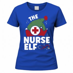 The Nurse Elf Christmas Nursing Squad Funny Family Matching Funny Gift Women's T-Shirt