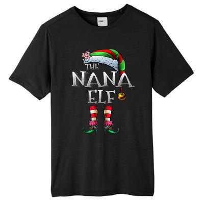 The Nana Elf  Matching Family Funny Christmas Grandma Tall Fusion ChromaSoft Performance T-Shirt