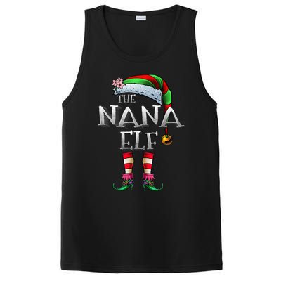 The Nana Elf  Matching Family Funny Christmas Grandma PosiCharge Competitor Tank