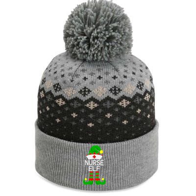 The Nurse Elf Funny Christmas Gift The Baniff Cuffed Pom Beanie