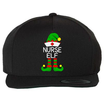 The Nurse Elf Funny Christmas Gift Wool Snapback Cap