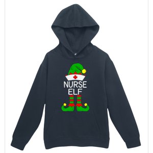 The Nurse Elf Funny Christmas Gift Urban Pullover Hoodie