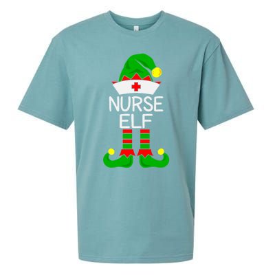 The Nurse Elf Funny Christmas Gift Sueded Cloud Jersey T-Shirt