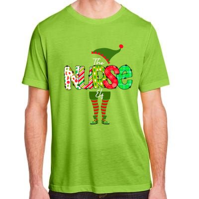 The Nurse Elf Gift Funny Nursing Funny Gift For Rn Lpn Np Funny Gift Adult ChromaSoft Performance T-Shirt