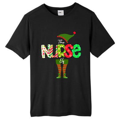 The Nurse Elf Gift Funny Nursing Funny Gift For Rn Lpn Np Funny Gift Tall Fusion ChromaSoft Performance T-Shirt