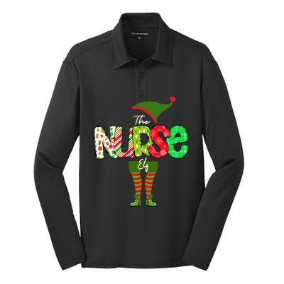 The Nurse Elf Gift Funny Nursing Funny Gift For Rn Lpn Np Funny Gift Silk Touch Performance Long Sleeve Polo