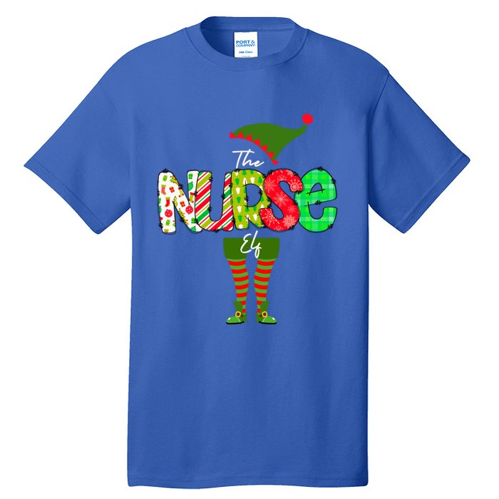 The Nurse Elf Gift Funny Nursing Funny Gift For Rn Lpn Np Funny Gift Tall T-Shirt