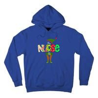 The Nurse Elf Gift Funny Nursing Funny Gift For Rn Lpn Np Funny Gift Tall Hoodie