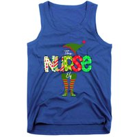 The Nurse Elf Gift Funny Nursing Funny Gift For Rn Lpn Np Funny Gift Tank Top