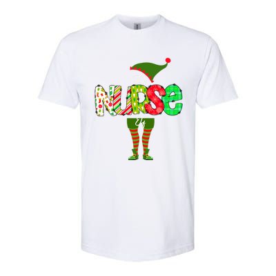 The Nurse Elf Gift Funny Nursing Funny Gift For Rn Lpn Np Funny Gift Softstyle CVC T-Shirt