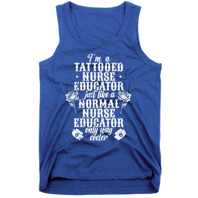 Tattooed Nurse Educator Gift Tank Top