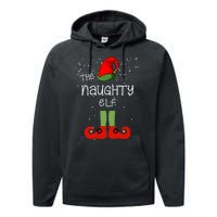 The Naughty Elf Funny XMas Matching Christmas Performance Fleece Hoodie