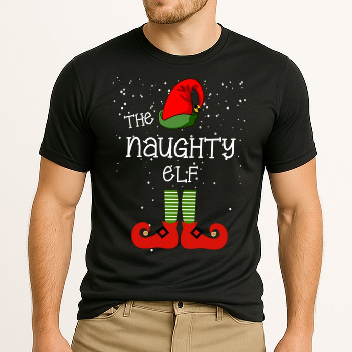 The Naughty Elf Funny XMas Matching Christmas Performance Shirt