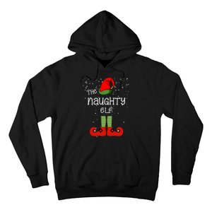 The Naughty Elf Funny XMas Matching Christmas Hoodie