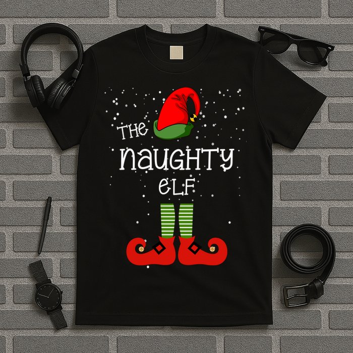 The Naughty Elf Funny XMas Matching Christmas T-Shirt