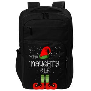 The Naughty Elf Funny XMas Matching Christmas Impact Tech Backpack