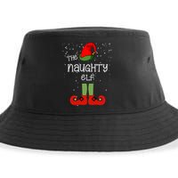 The Naughty Elf Funny XMas Matching Christmas Sustainable Bucket Hat