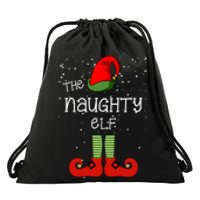 The Naughty Elf Funny XMas Matching Christmas Drawstring Bag