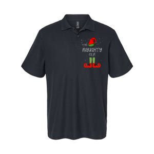 The Naughty Elf Funny XMas Matching Christmas Softstyle Adult Sport Polo