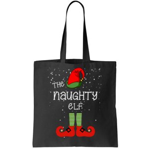 The Naughty Elf Funny XMas Matching Christmas Tote Bag