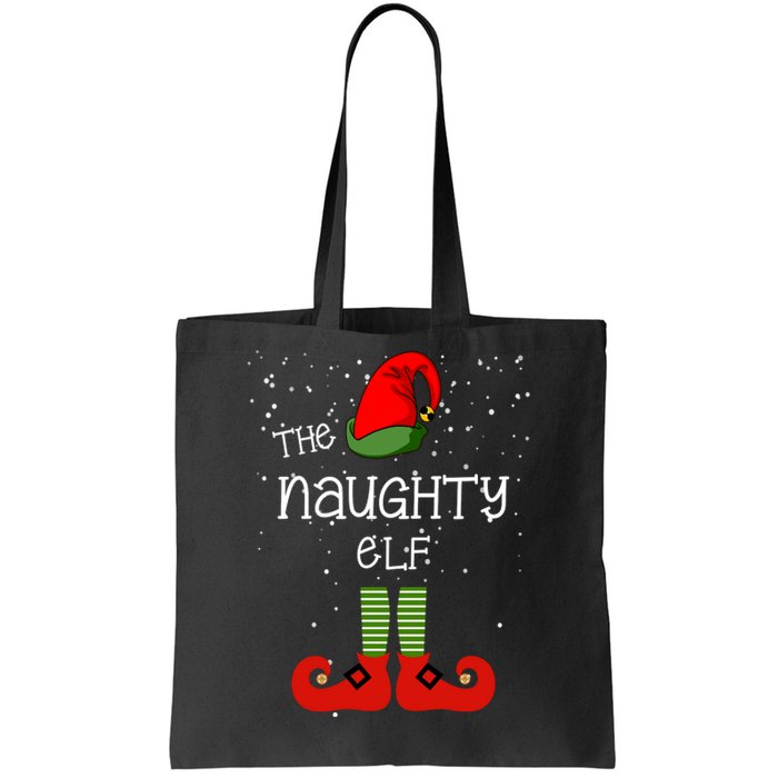 The Naughty Elf Funny XMas Matching Christmas Tote Bag