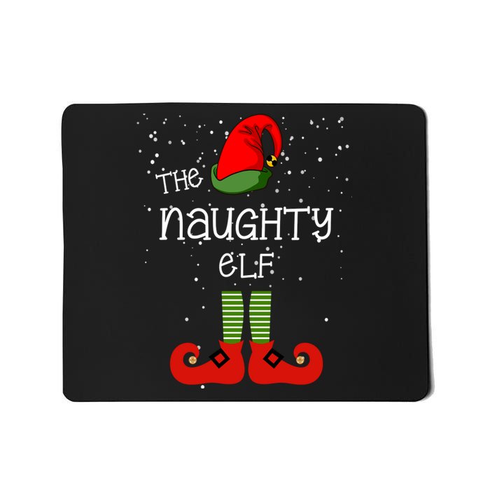 The Naughty Elf Funny XMas Matching Christmas Mousepad