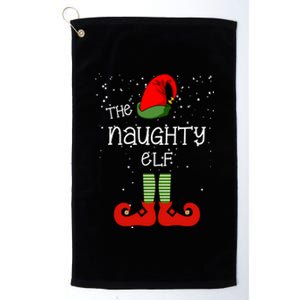 The Naughty Elf Funny XMas Matching Christmas Platinum Collection Golf Towel