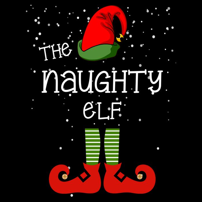 The Naughty Elf Funny XMas Matching Christmas Kids T-Shirt