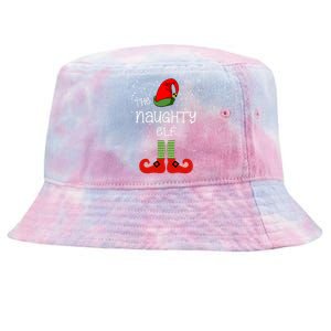 The Naughty Elf Funny XMas Matching Christmas Tie-Dyed Bucket Hat